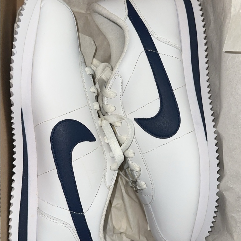 Nike Cortez Men's White and Navy Sneakers